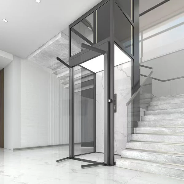 3000-MA Series Side Counterweight Panoramic Duplex Home Elevator