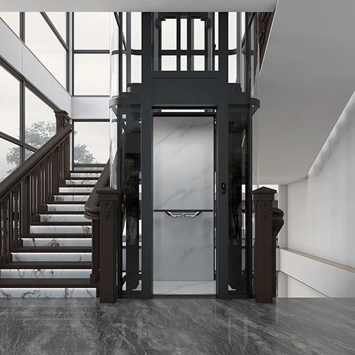 8000 Series Rear Counterweight Circular Frame Four-Corner Arc Panoramic Elevator